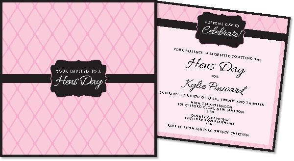 playboy themed bridal shower invitation