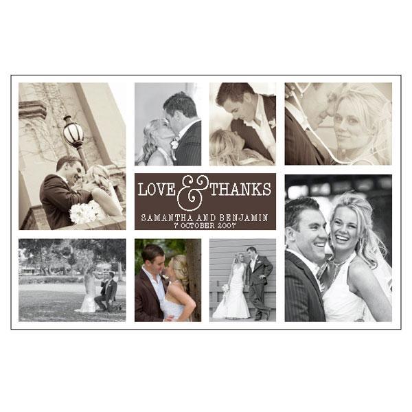 wedding thank you card