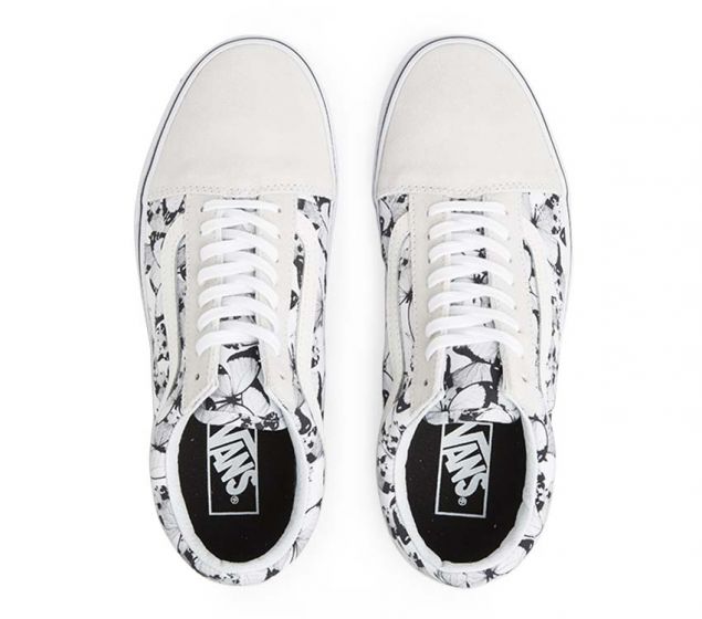 ВАНС | OLD SKOOL (BUTTERFLY) TRUE WHITE | ЧЕРЕН