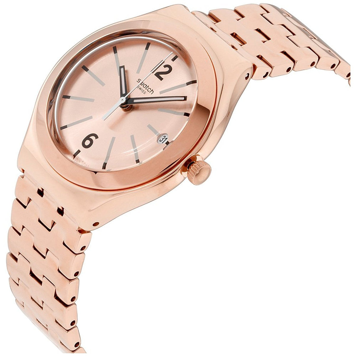 Swatch Irony Rosalina Унисекс часовник YGG408G от розово злато от неръждаема стомана