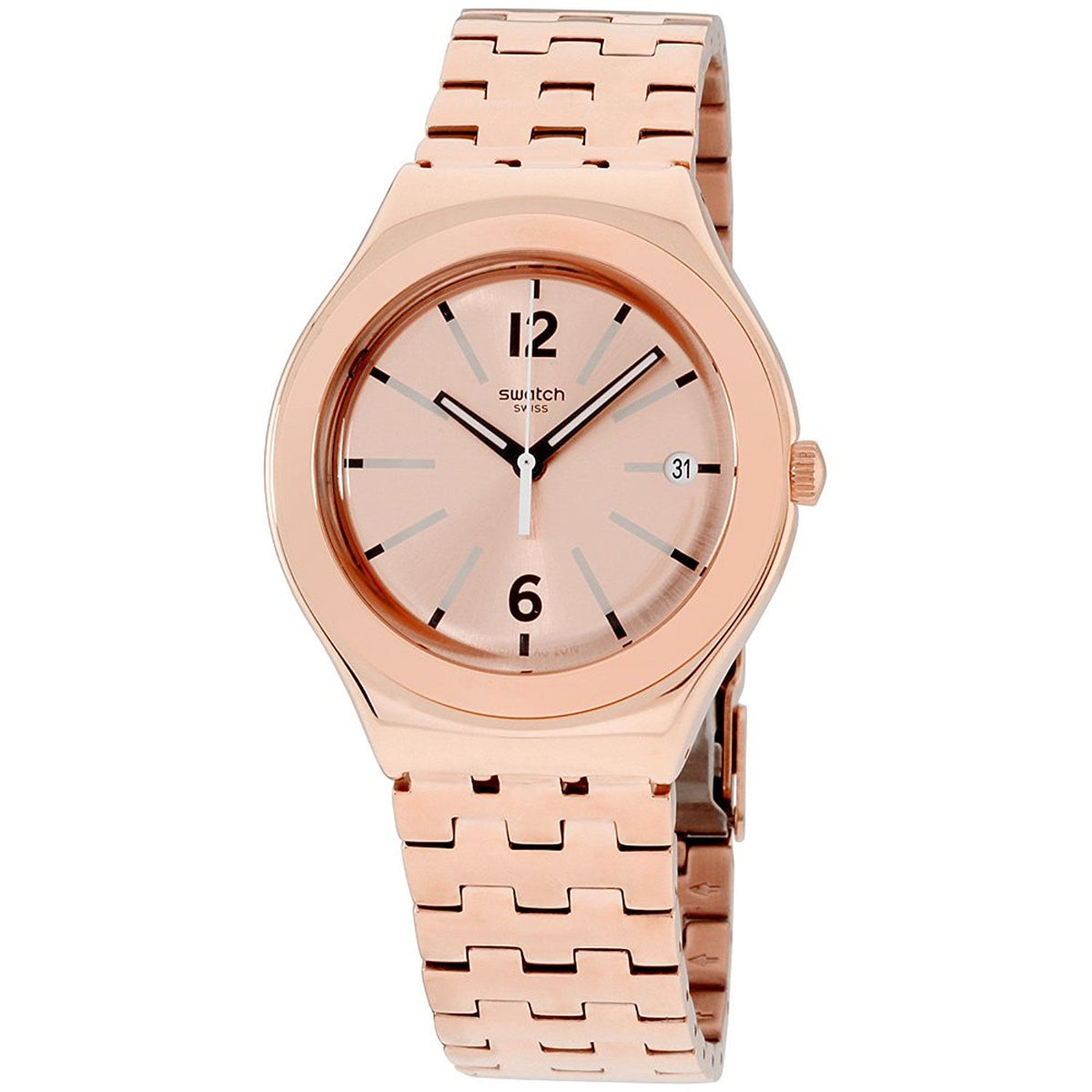 Swatch Irony Rosalina Унисекс часовник YGG408G от розово злато от неръждаема стомана