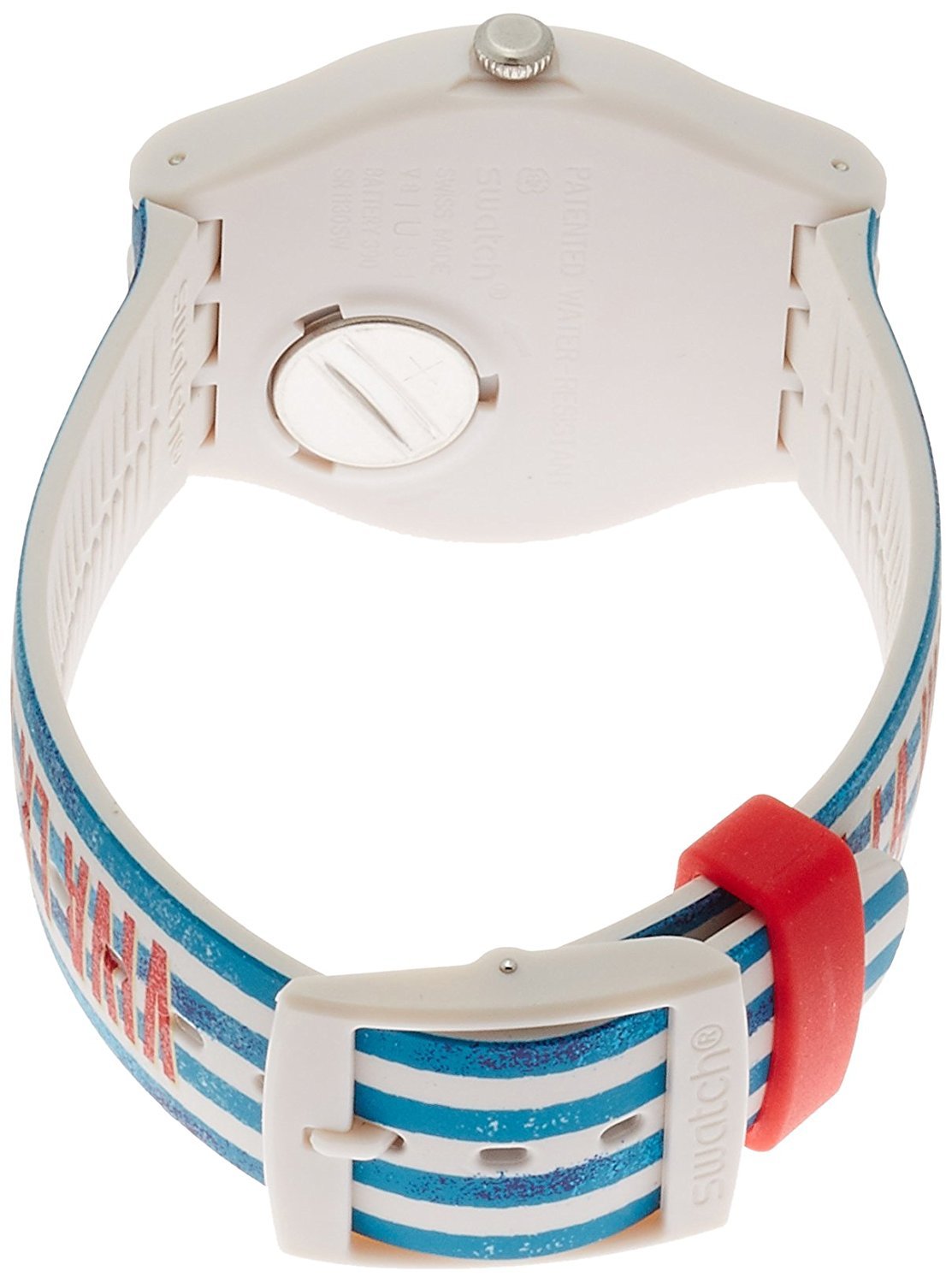 Swatch Originals Anavah Blue Dial Силиконова каишка Унисекс часовник SUOT101