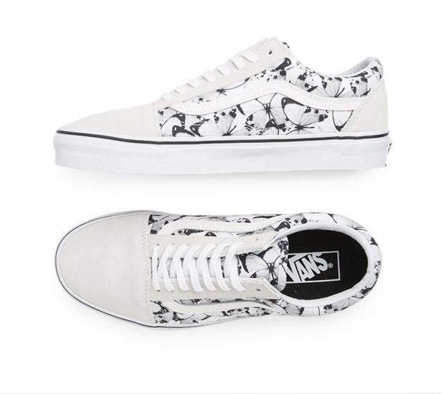 ВАНС | OLD SKOOL (BUTTERFLY) TRUE WHITE | ЧЕРЕН