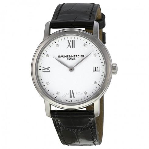 Дамски часовник Baume и Mercier Classima с бял циферблат